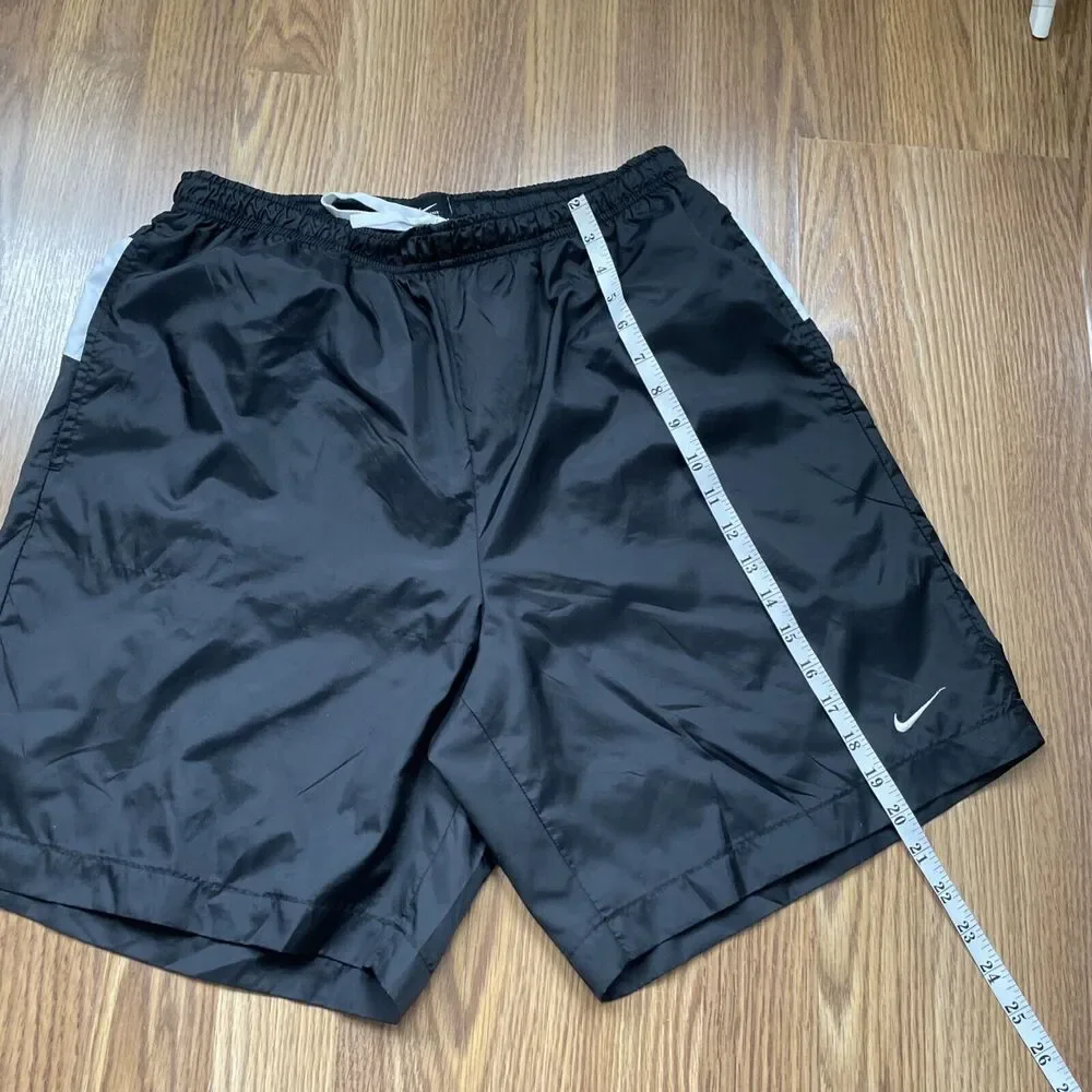 Vintage 90s Nike Spell Out Mesh Lined Swim Shorts Trainers Size L